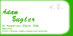 adam bugler business card